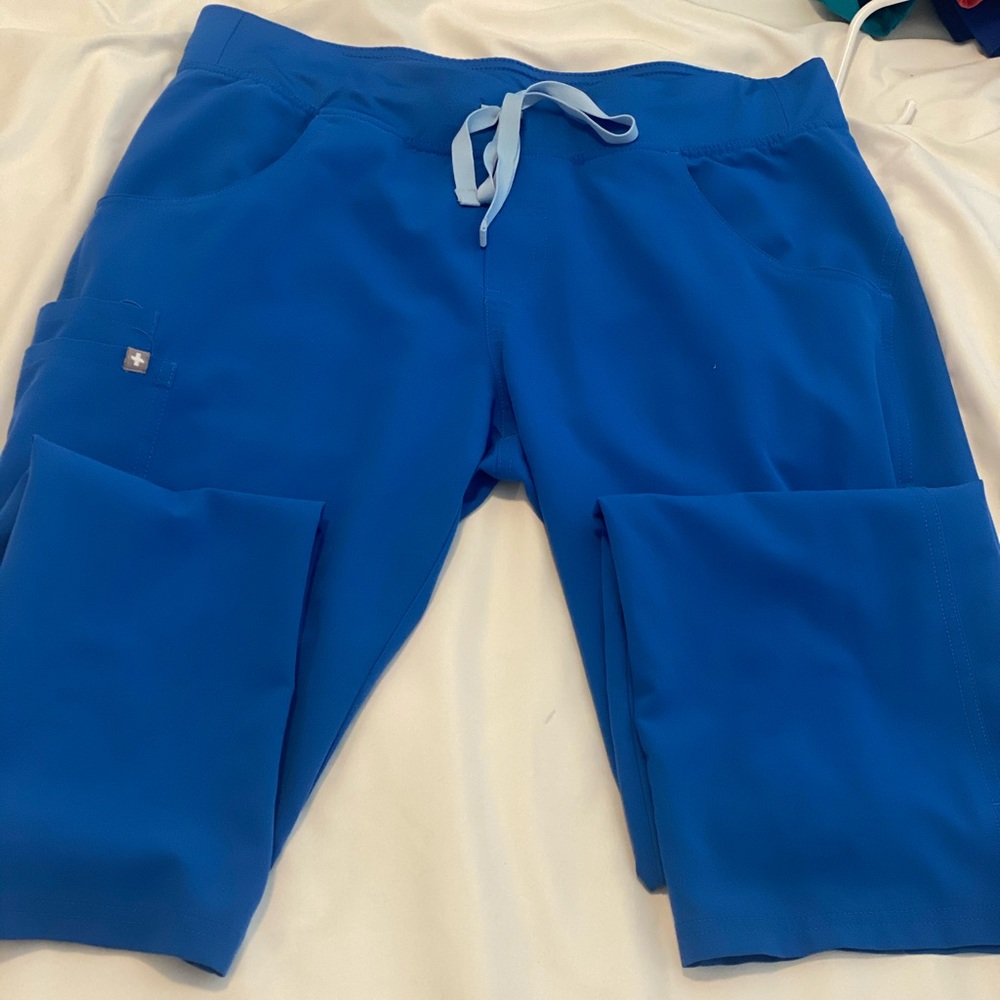 Figs Kade Scrub Bottoms Medium - Royal Blue